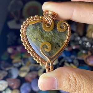 Labradorite Wire Wrapped Pendant